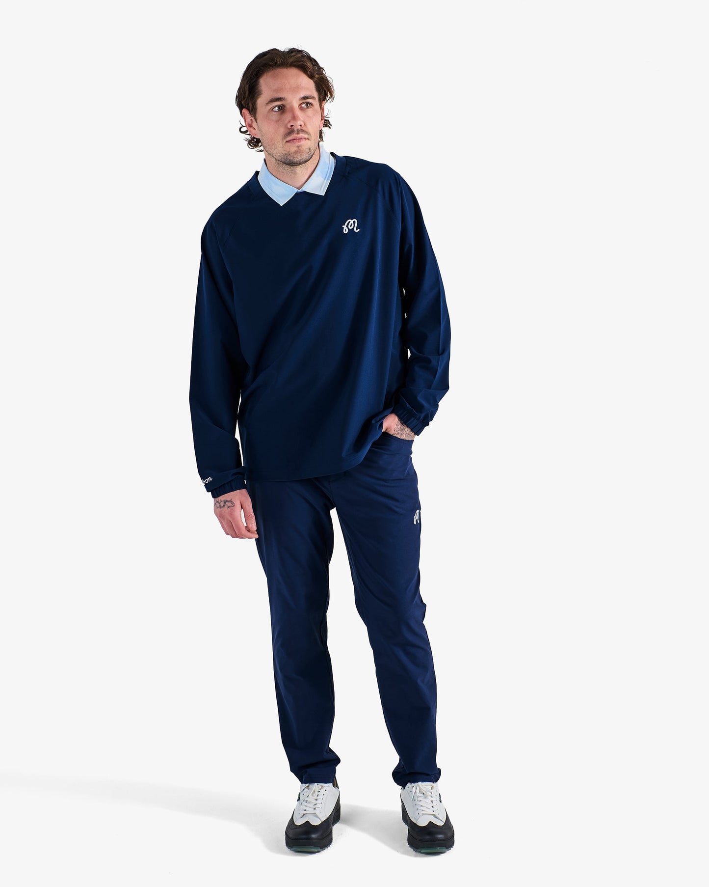 MALBON X ADIDAS GO-TO WIND CREWNECK PULLOVER