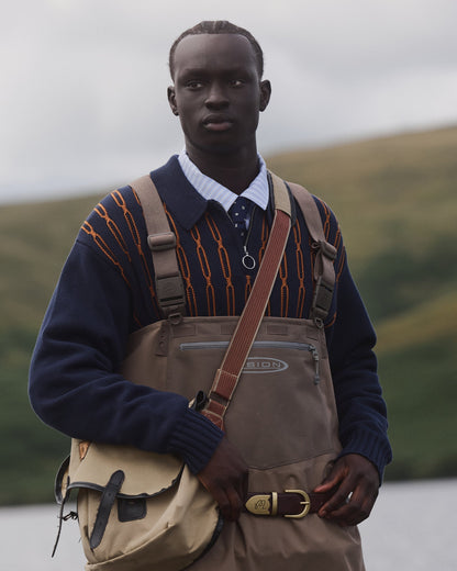 LINKS POLO SWEATER