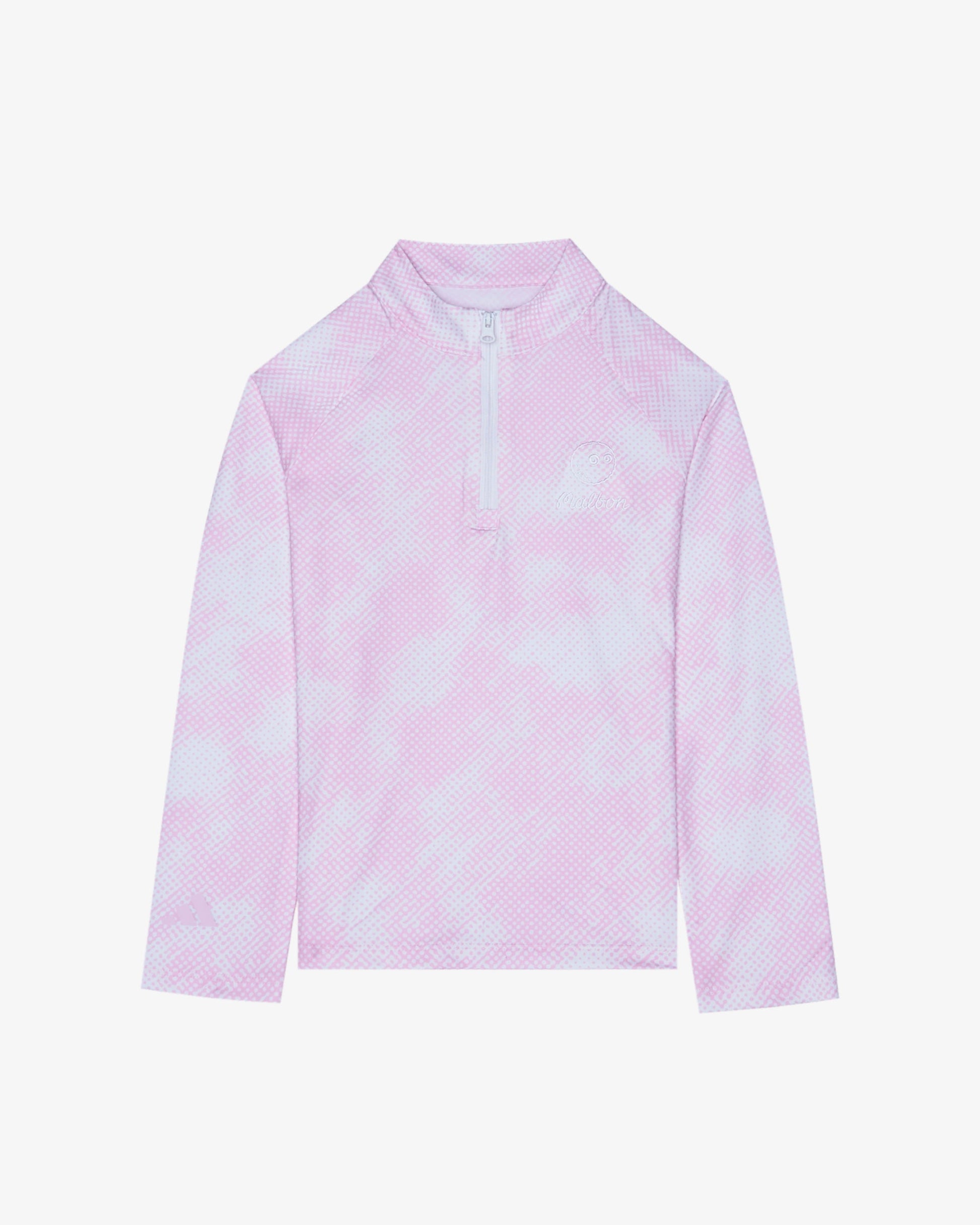 ADIDAS GIRLS LONG SLEEVE PRINTED POLO