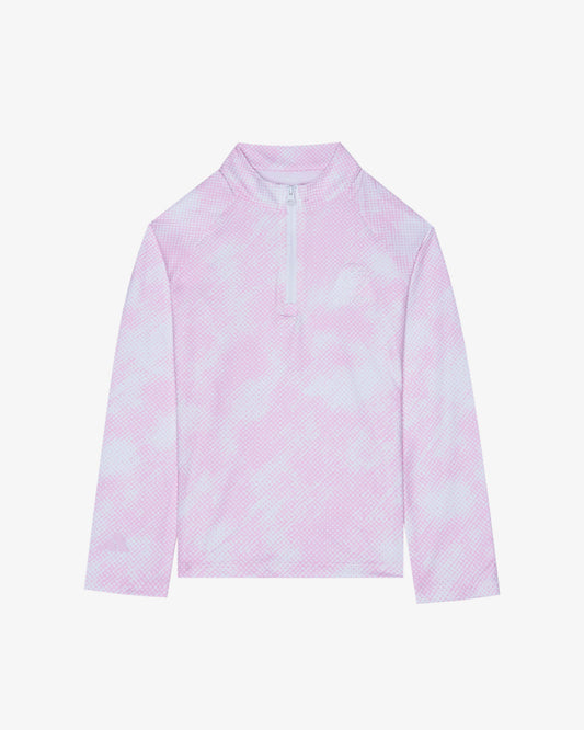ADIDAS GIRLS LONG SLEEVE PRINTED POLO