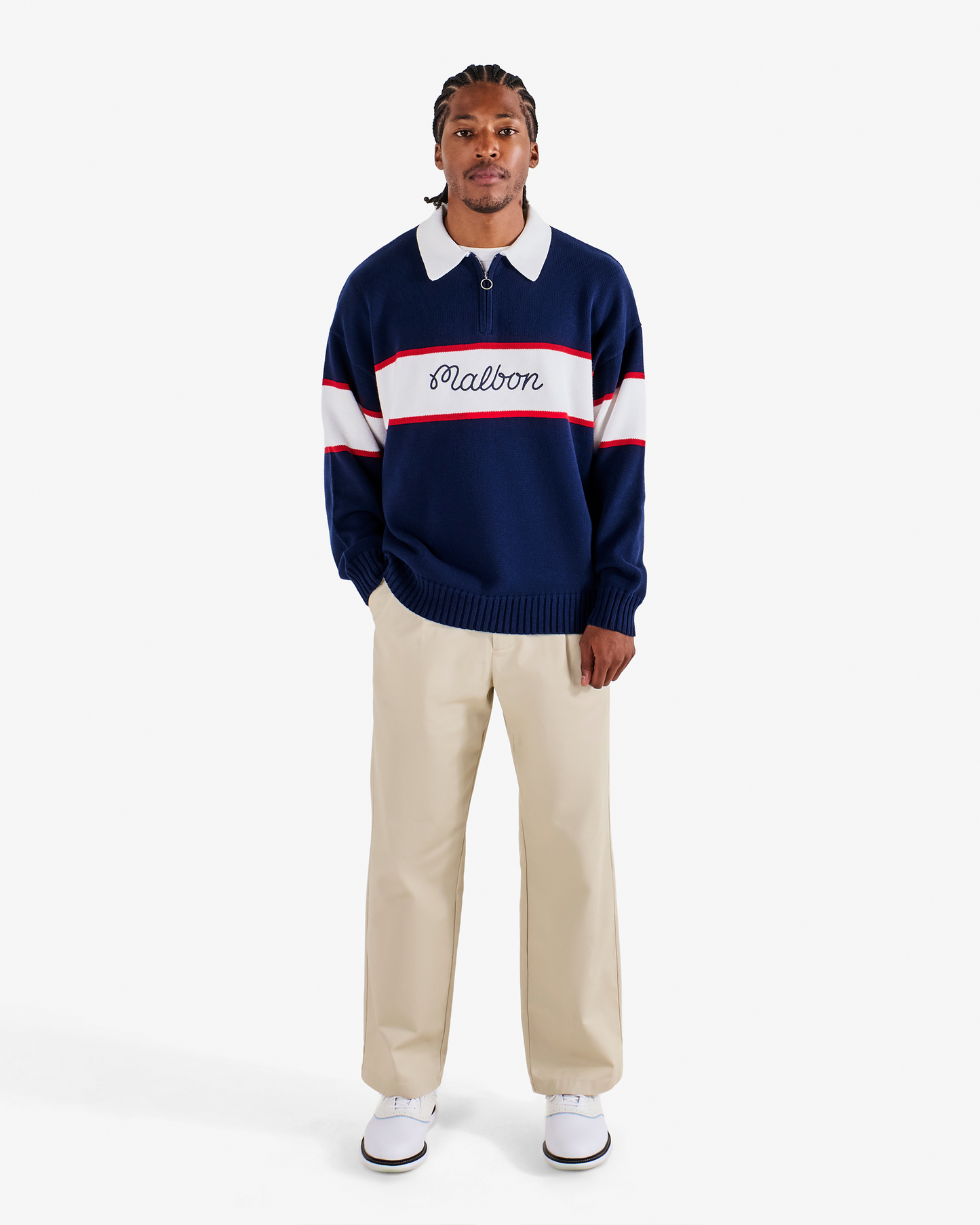 BENNETT KNIT POLO SWEATER