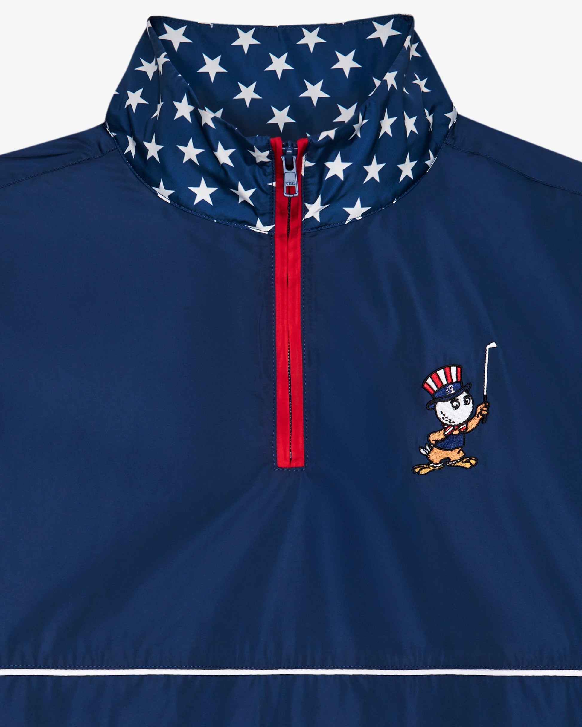 EAGLE BUCKETS NYLON QUARTER ZIP WINDBREAKER