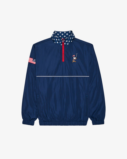 EAGLE BUCKETS NYLON QUARTER ZIP WINDBREAKER