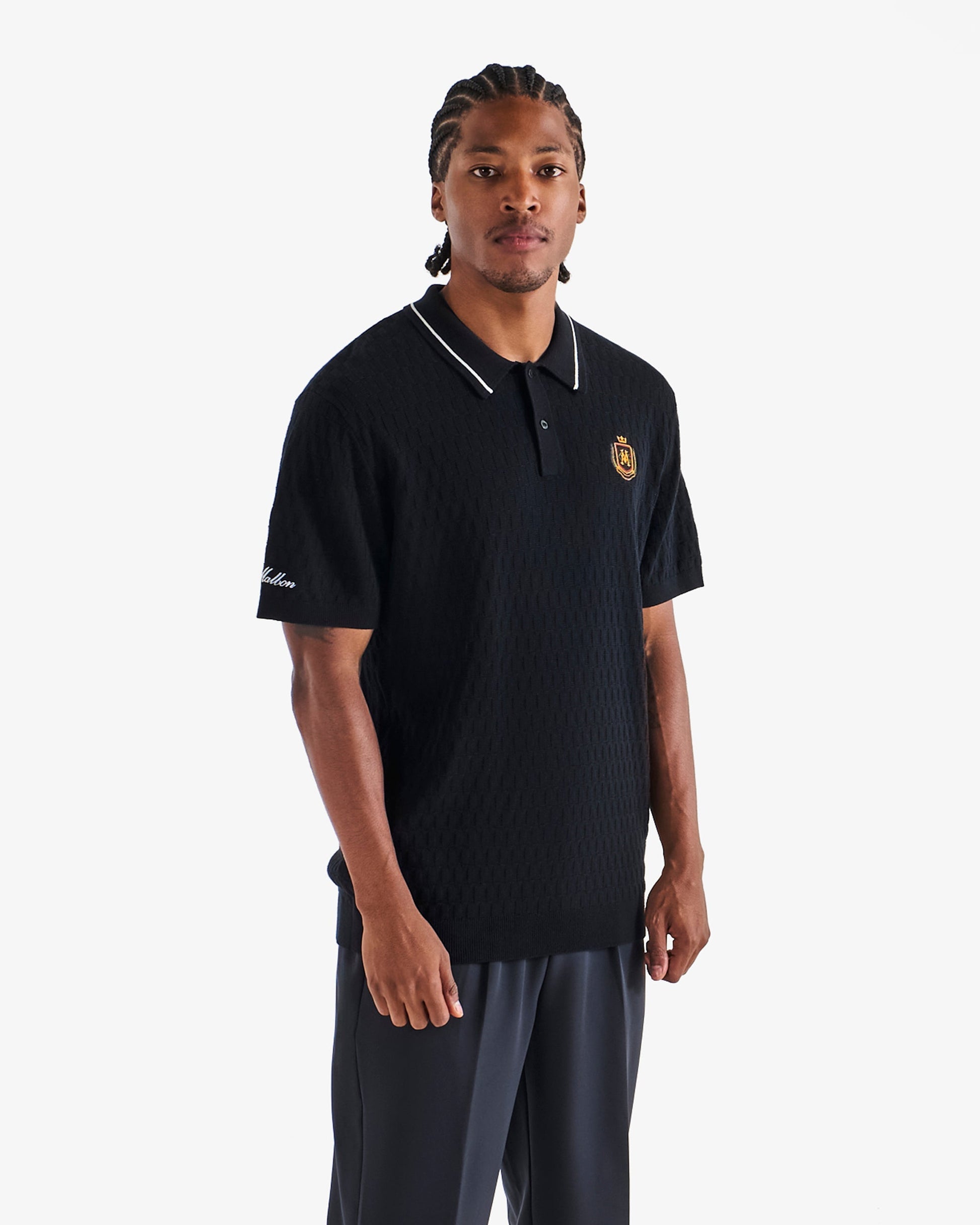 CREST KNIT POLO