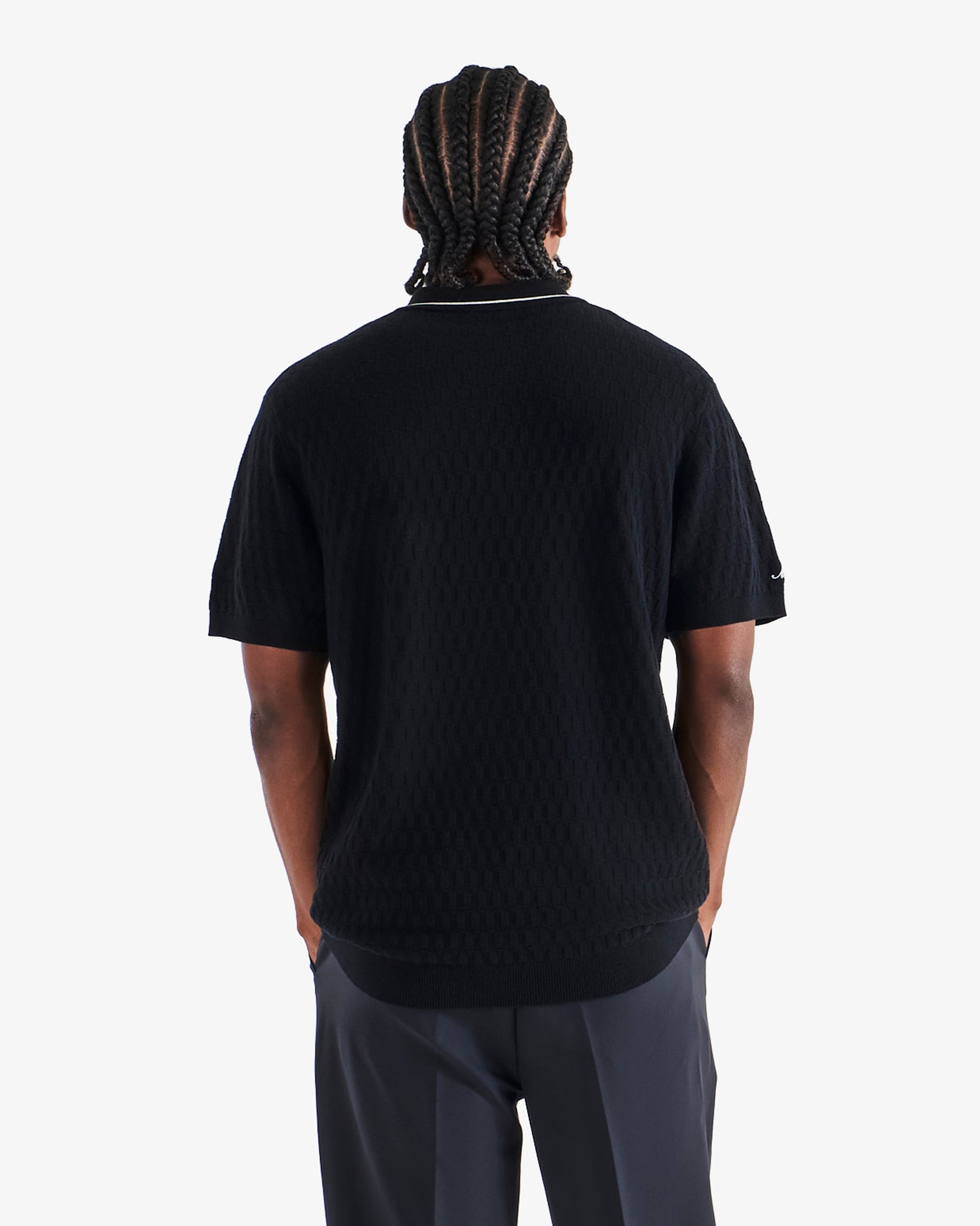 CREST KNIT POLO