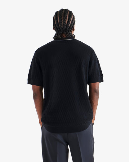 CREST KNIT POLO