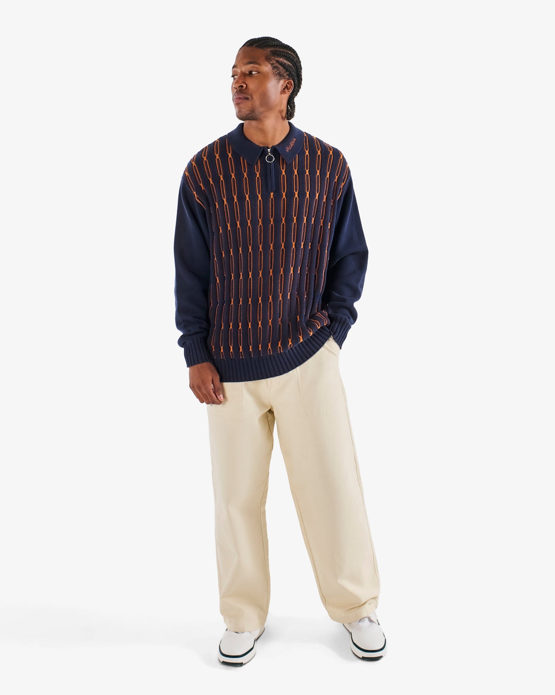 LINKS POLO SWEATER