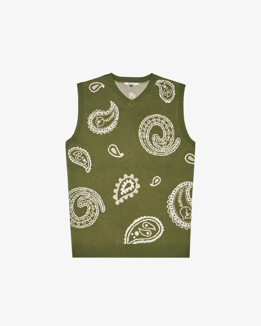 PAISLEY SWEATER VEST