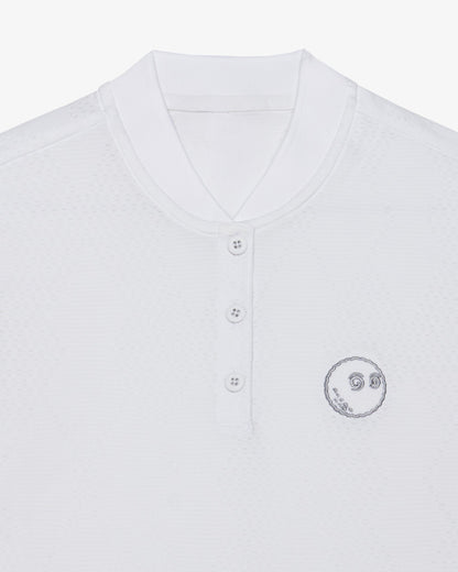 MALBON X ADIDAS WOMEN'S ULTIMATE 365 DIAMOND JACQUARD POLO