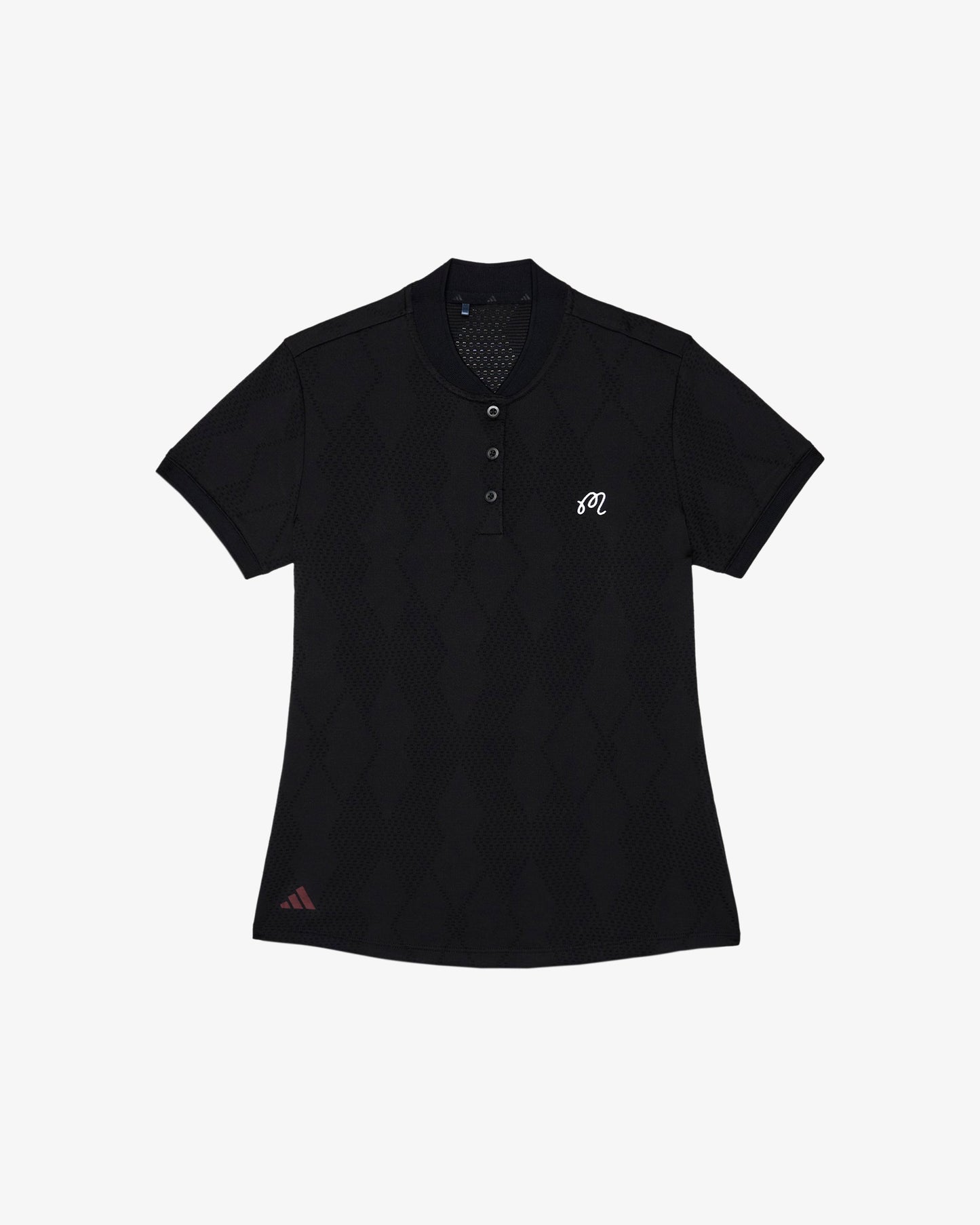 MALBON X ADIDAS WOMEN'S ULTIMATE 365 DIAMOND JACQUARD POLO