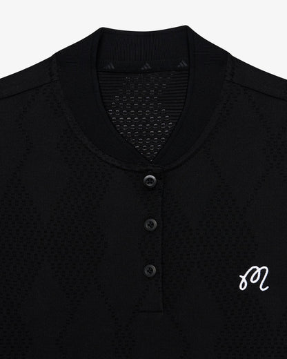 MALBON X ADIDAS WOMEN'S ULTIMATE 365 DIAMOND JACQUARD POLO