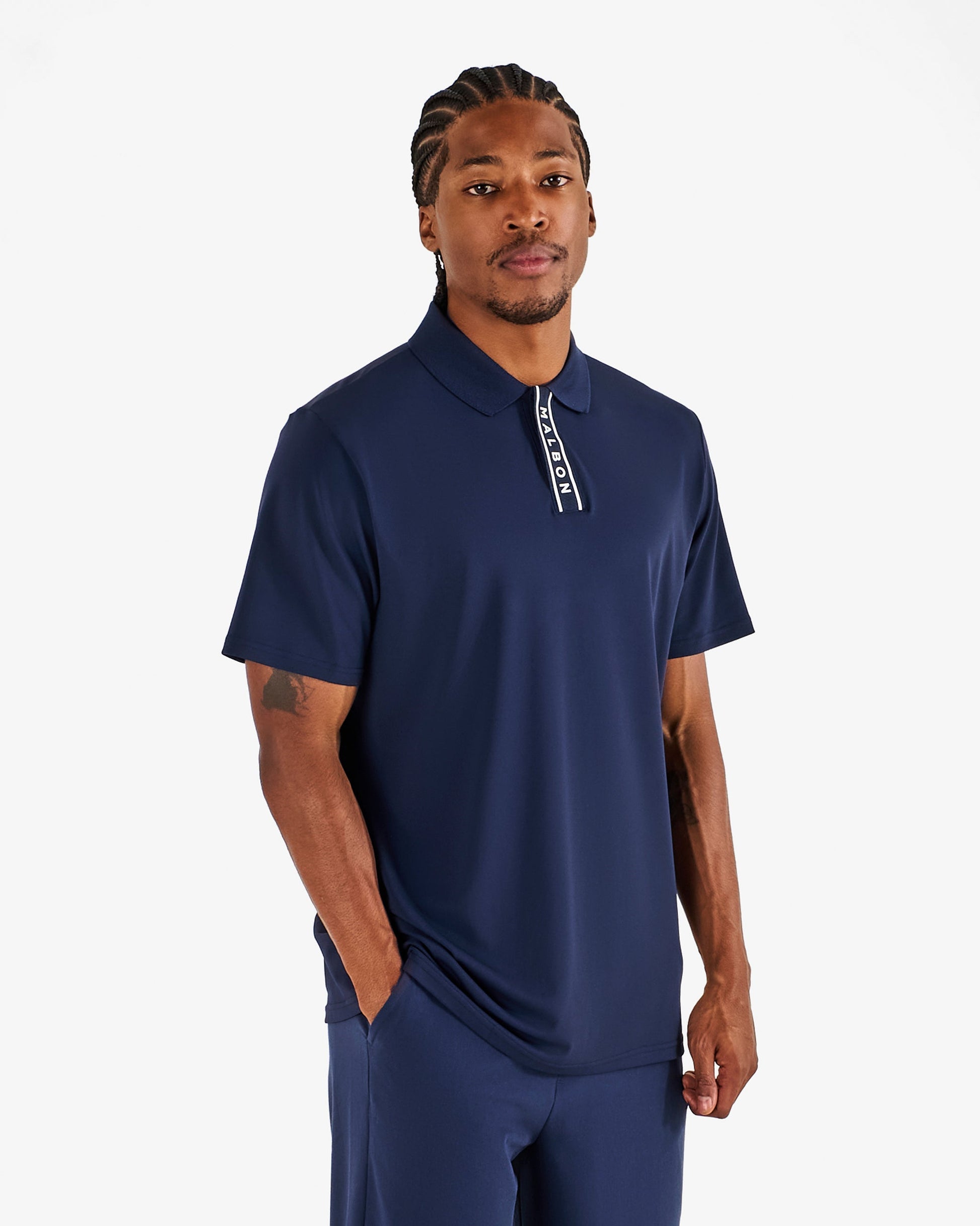 BLOCK PLACKET POLO
