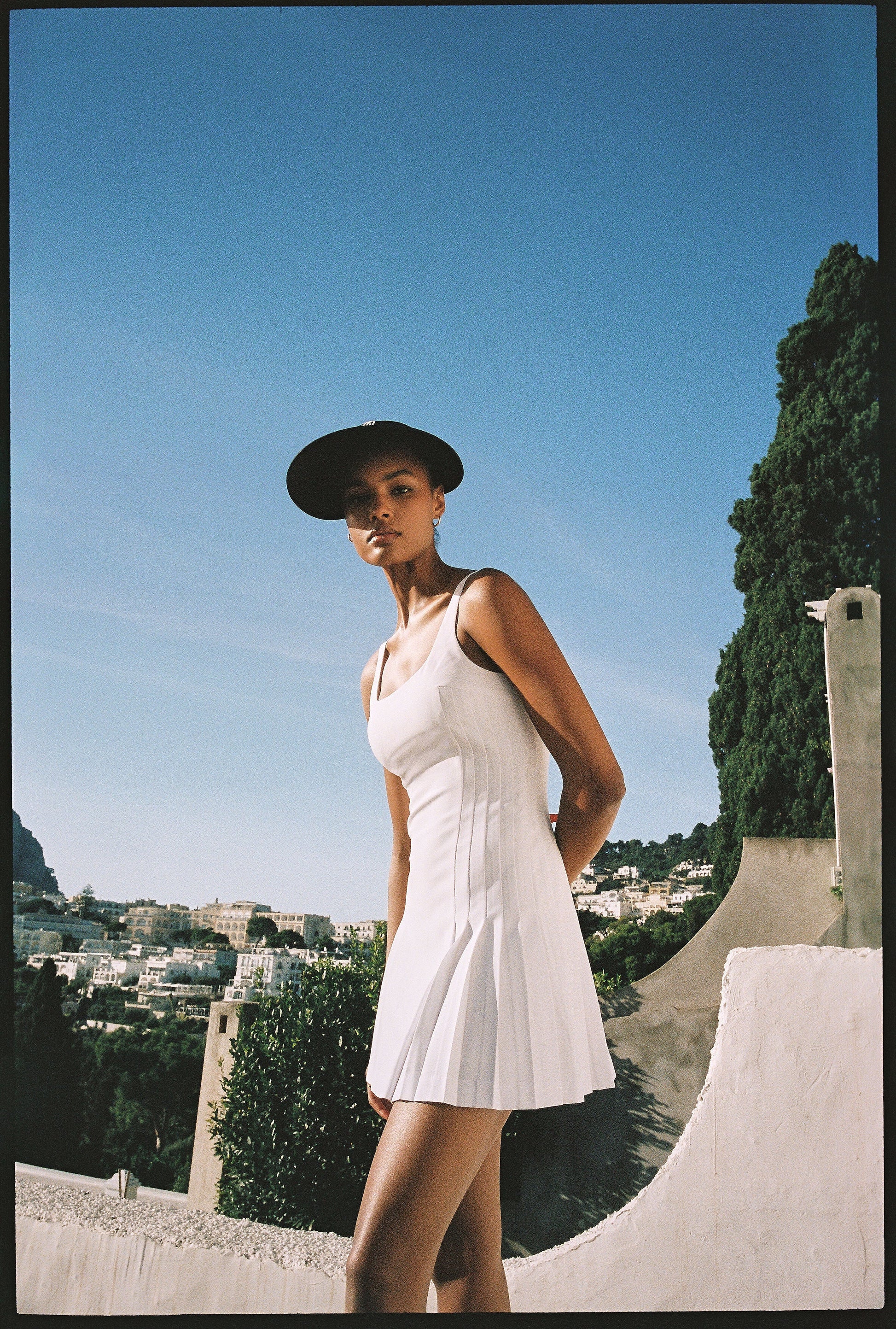 GIA PLEATED MINI DRESS
