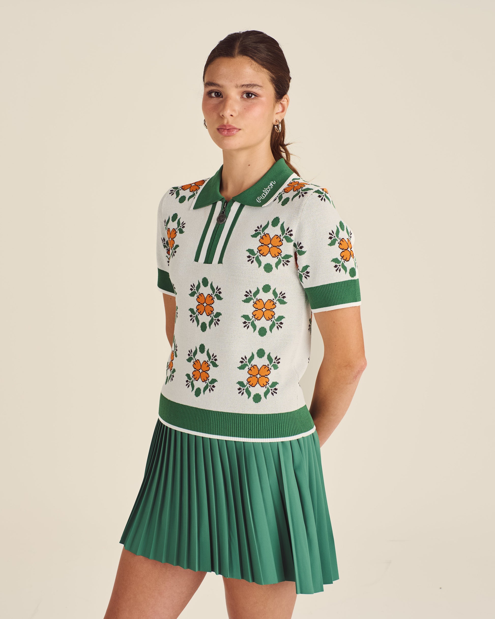 LUCIA QUARTER ZIP POLO