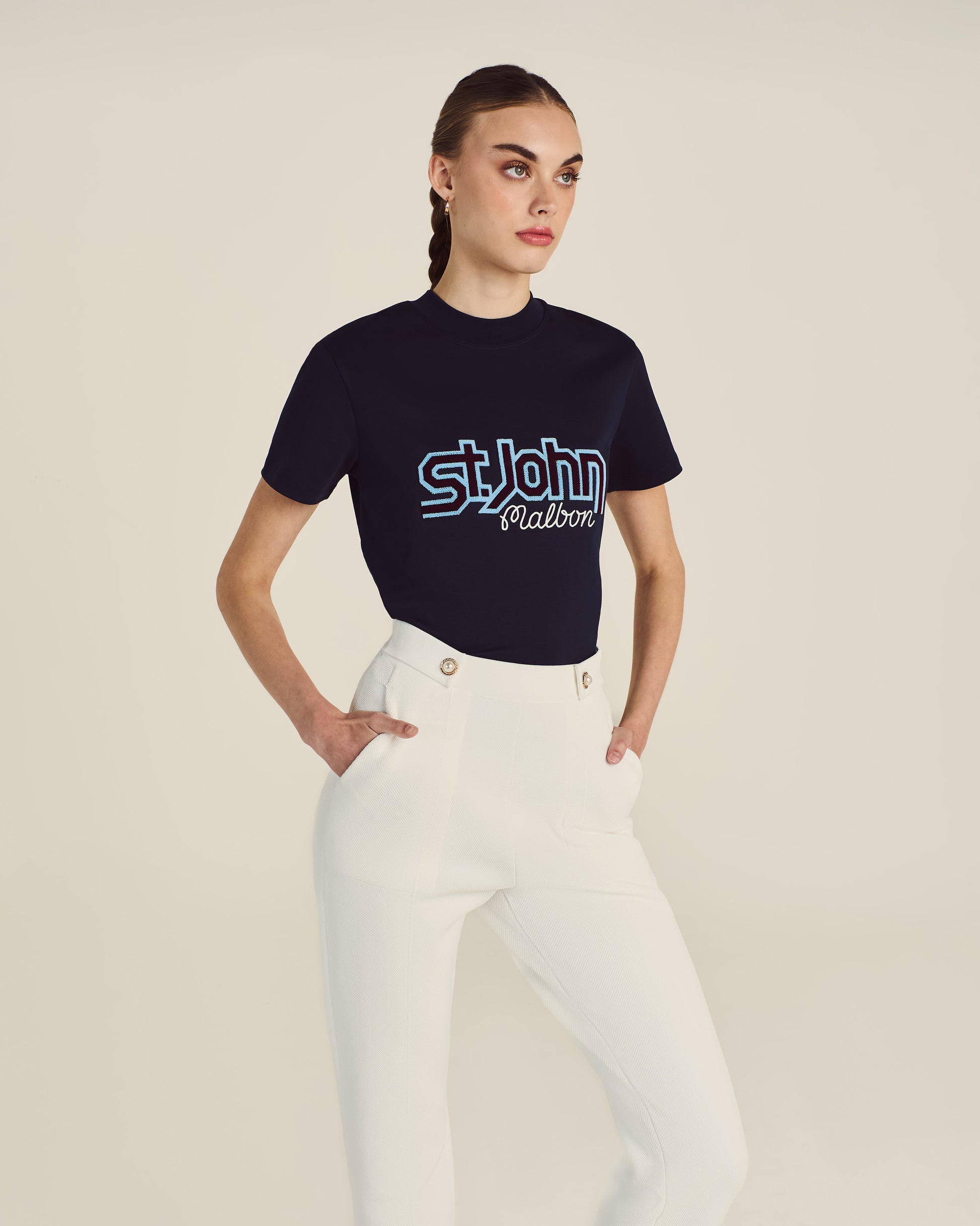 ST. JOHN VINTAGE LOGO TEE